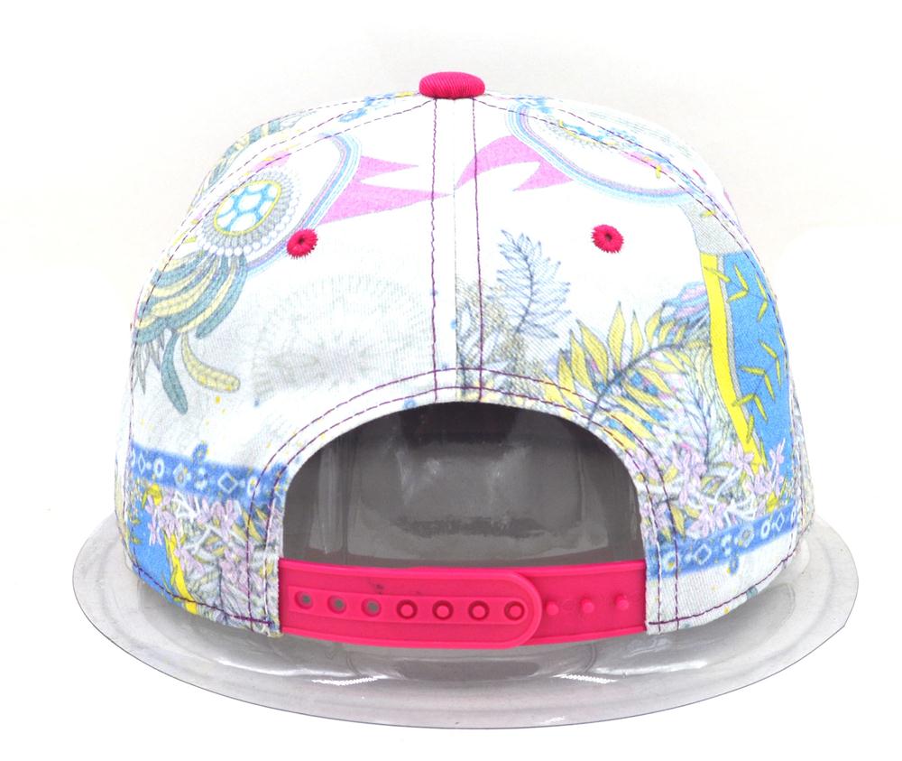 Snapback cap with leather patch