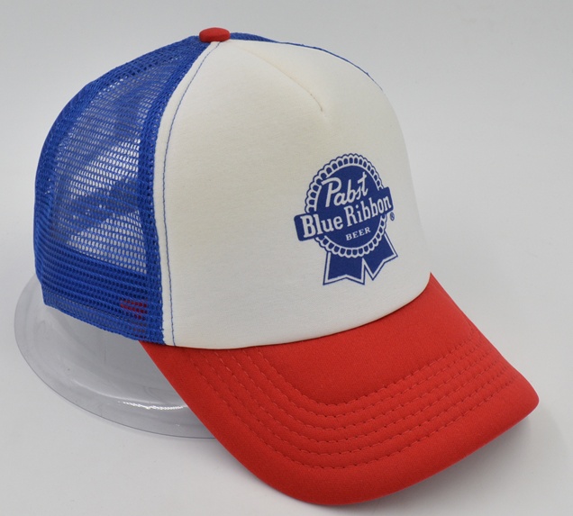 Printed logo foam trucker cap