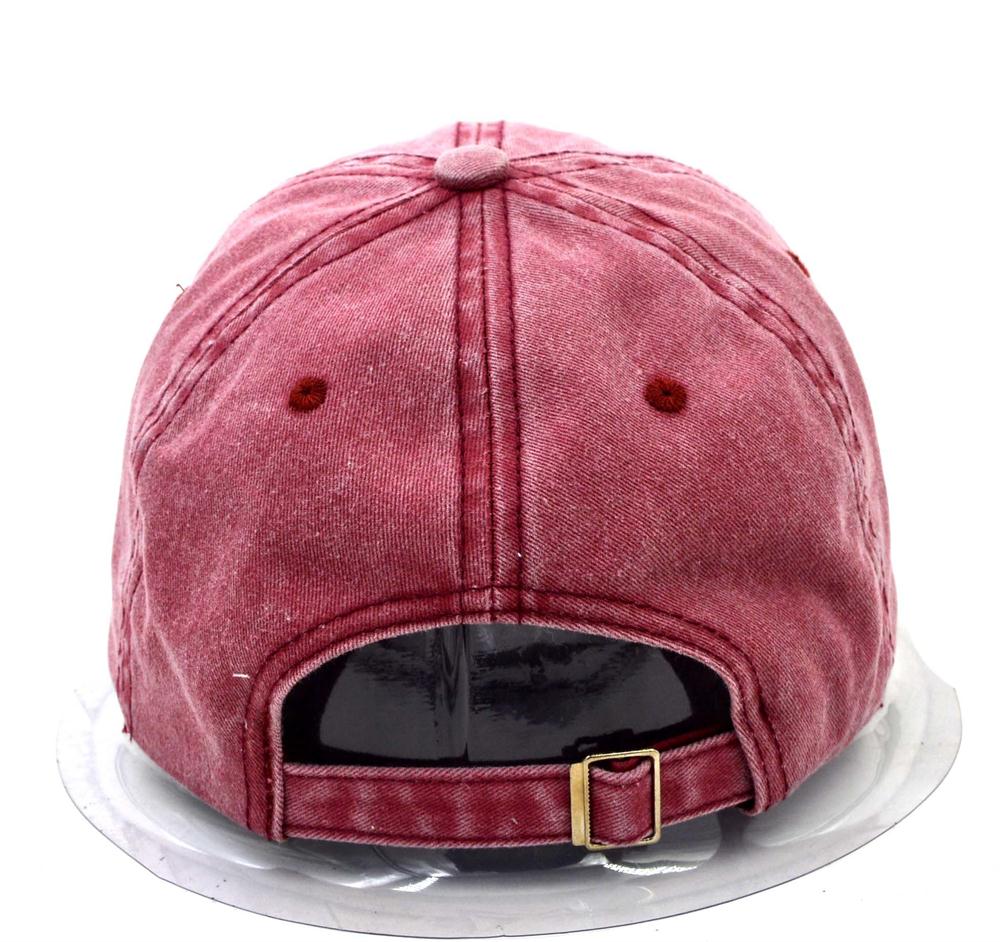 Washed embroidery baseball cap