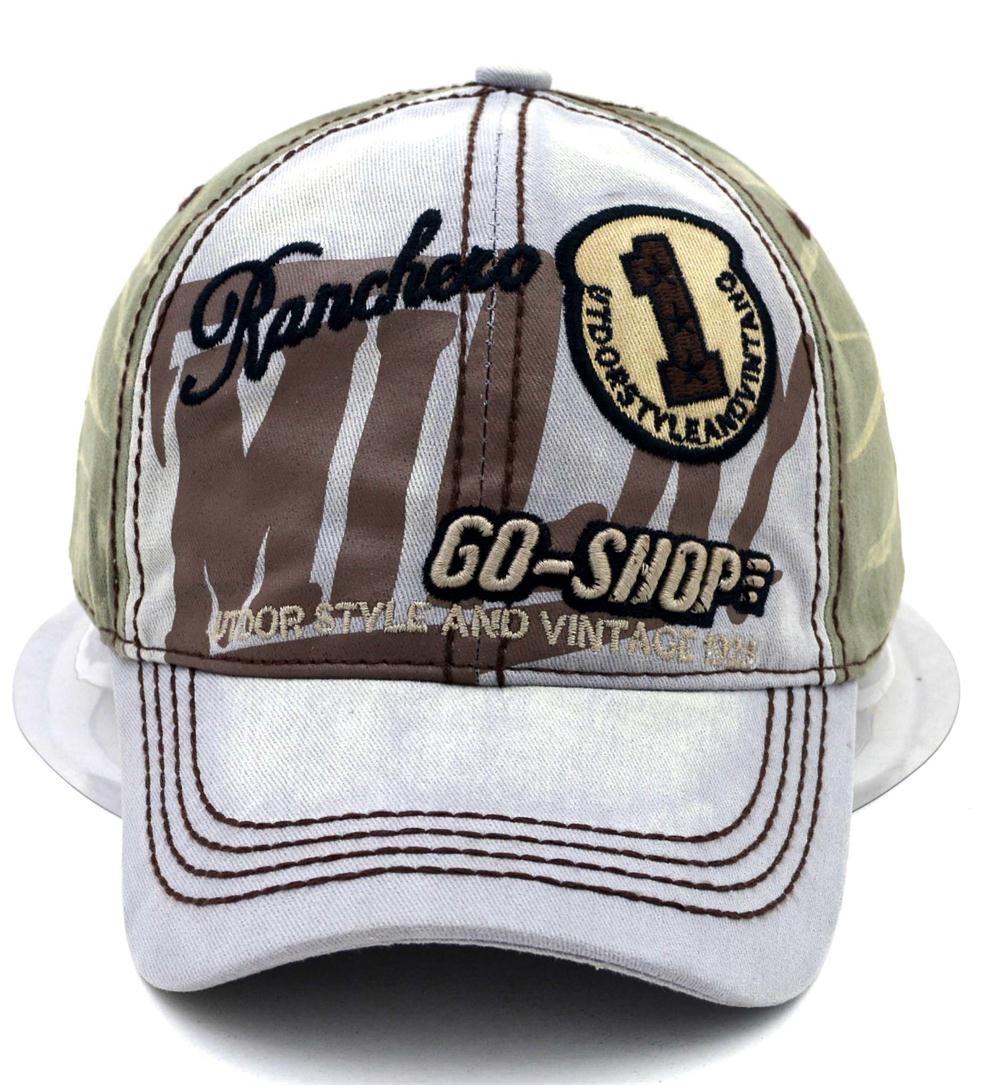 Embroidery washed baseball cap
