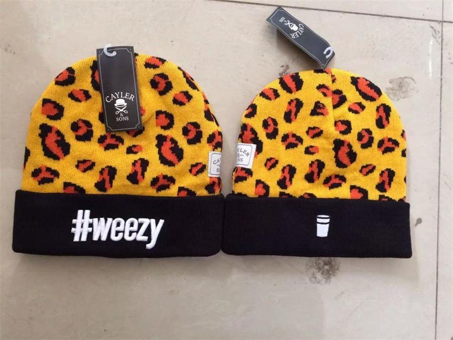leopard embroidery beanie hat