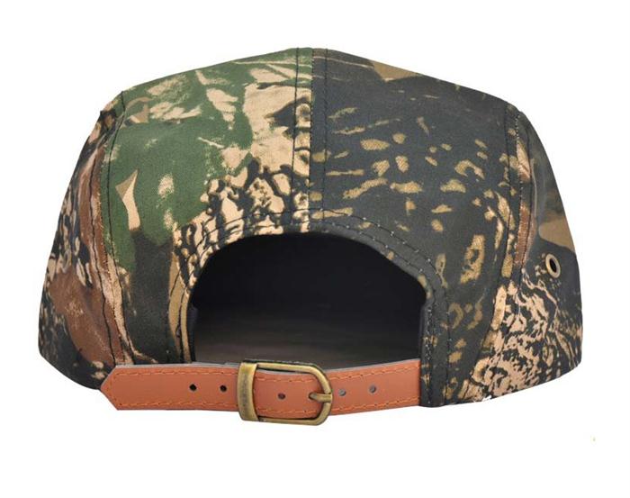 Camo 5 panel hat