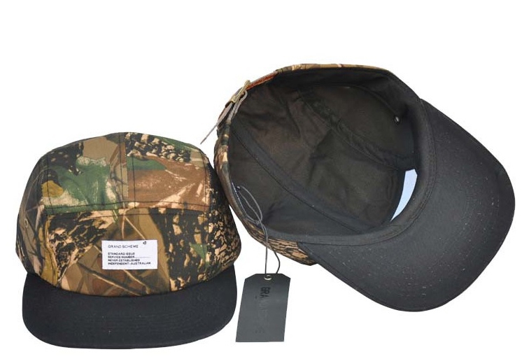 Camo 5 panel hat