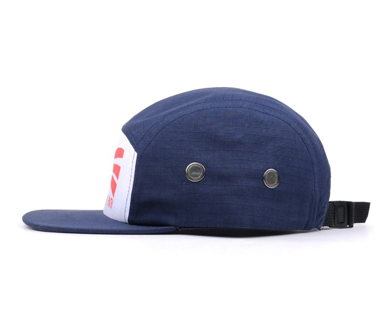 Cotton 5 panel hat printed logo