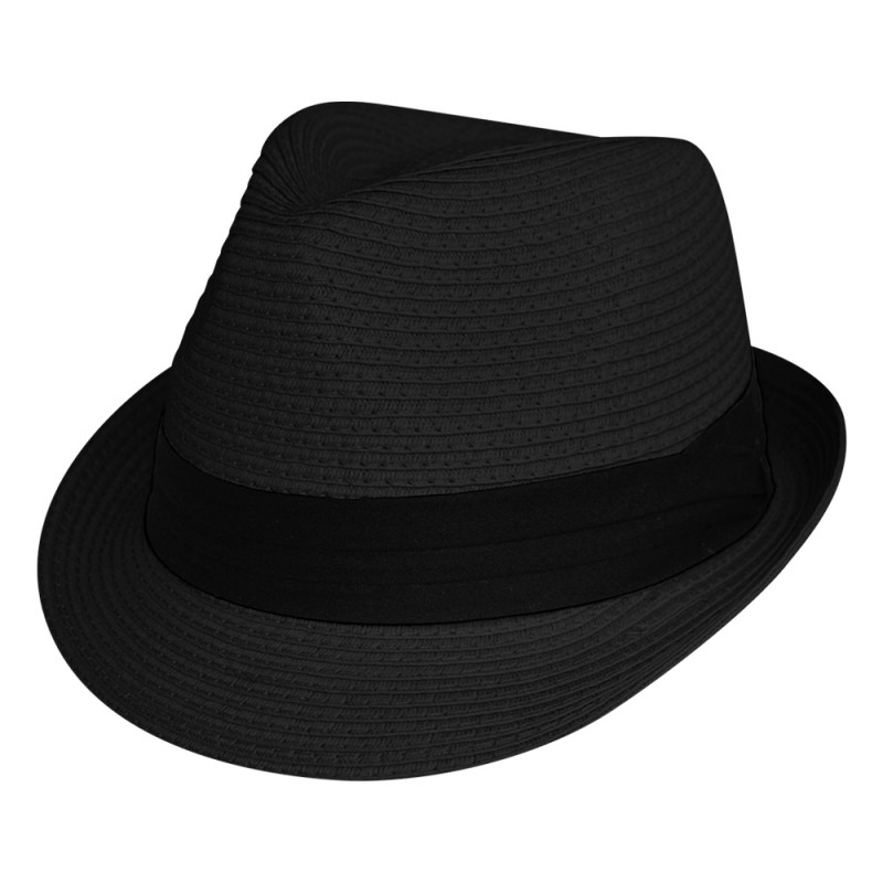 Fashion paper straw fedora hat