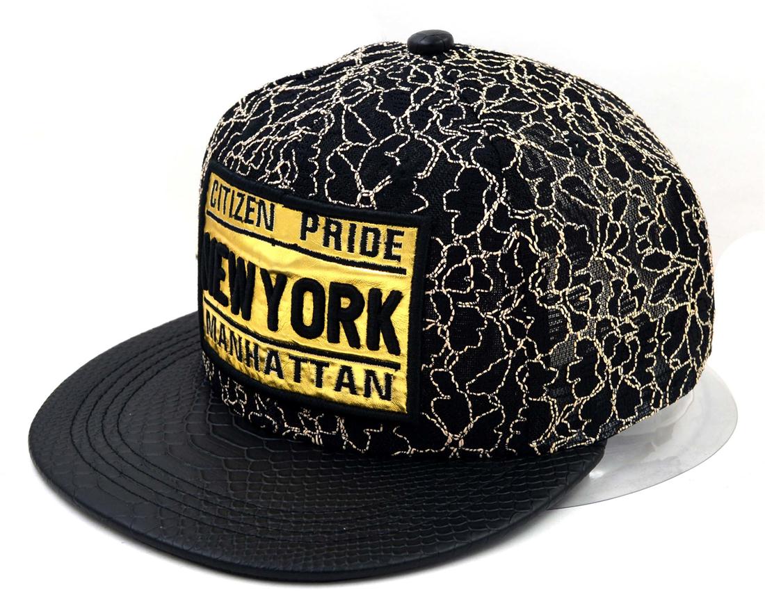 All over embroidery snapback cap