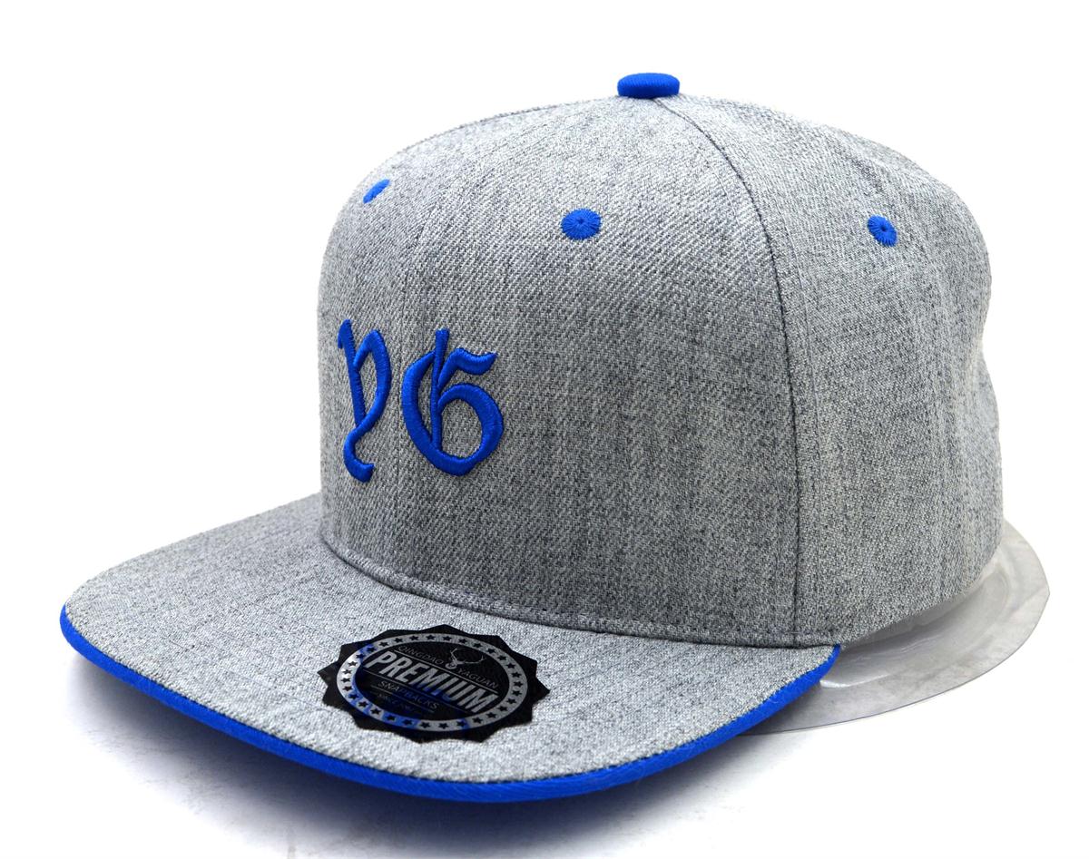 Wool and acrylic snapback cap with custom logo