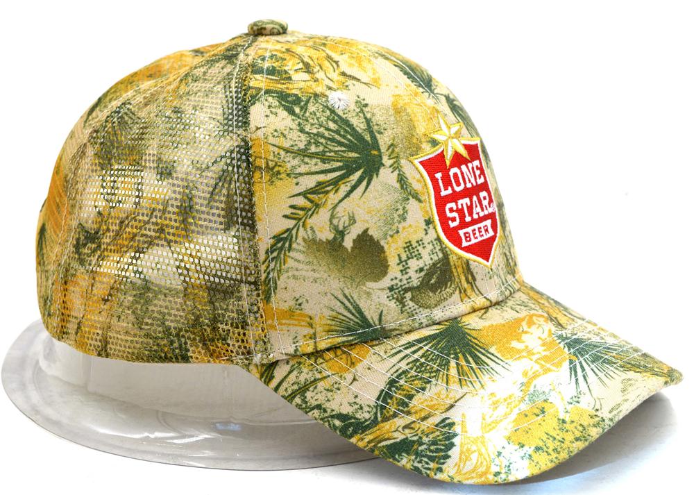 Sublimated pattern camo trucker cap
