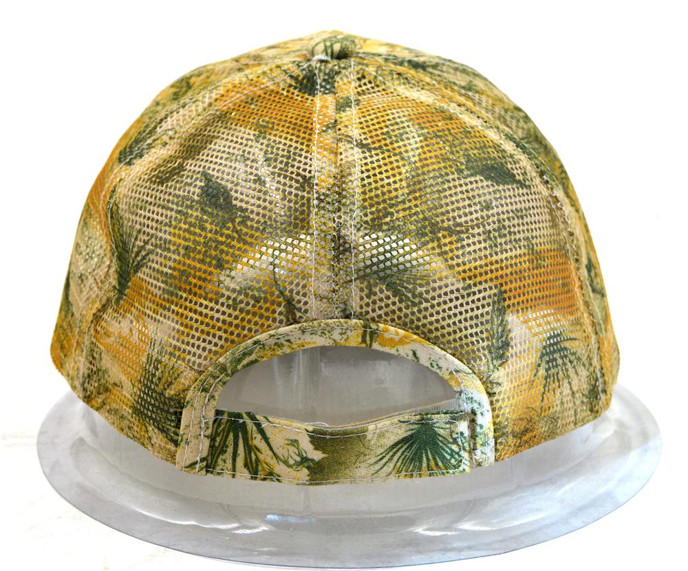 Sublimated pattern camo trucker cap