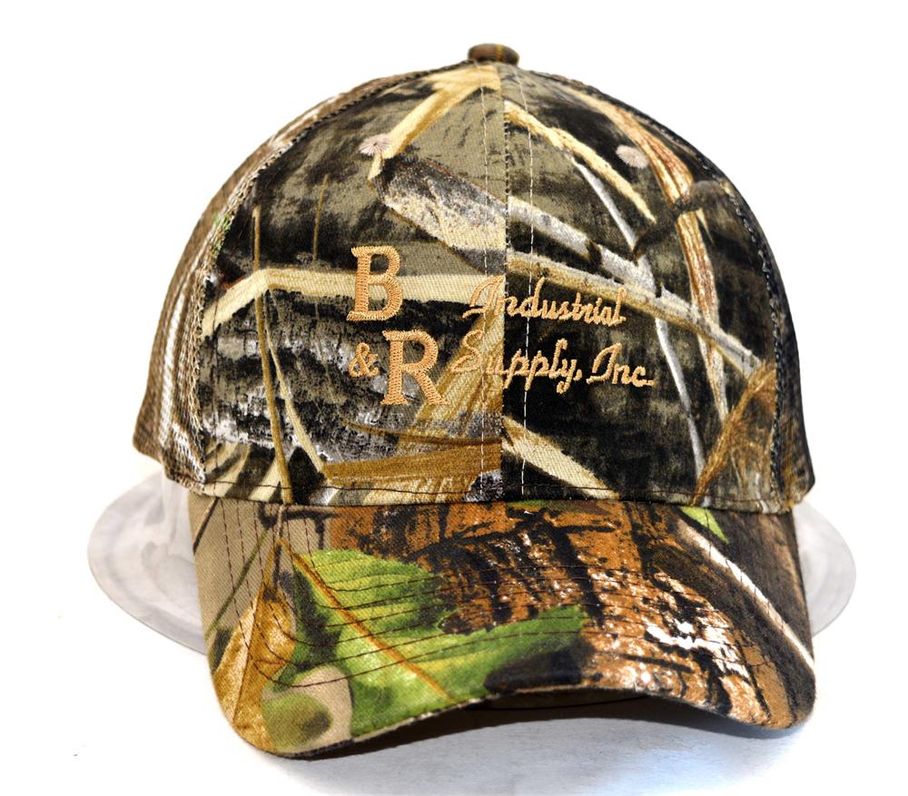 Camo pattern trucker cap