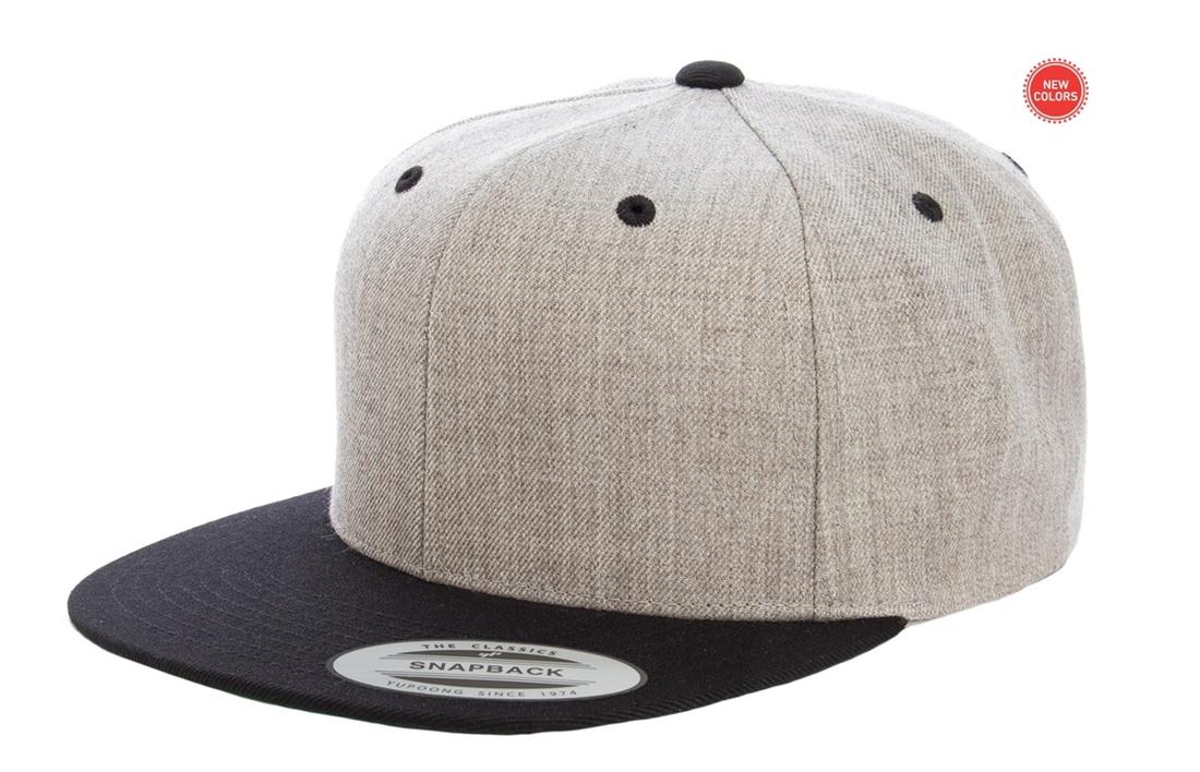 Blank snapback cap