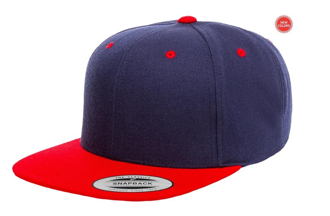 Blank snapback cap