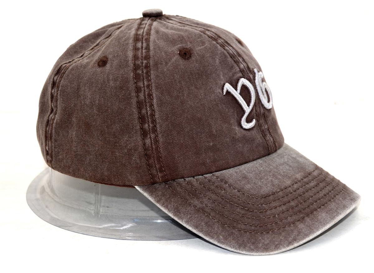 Washed cotton dad cap
