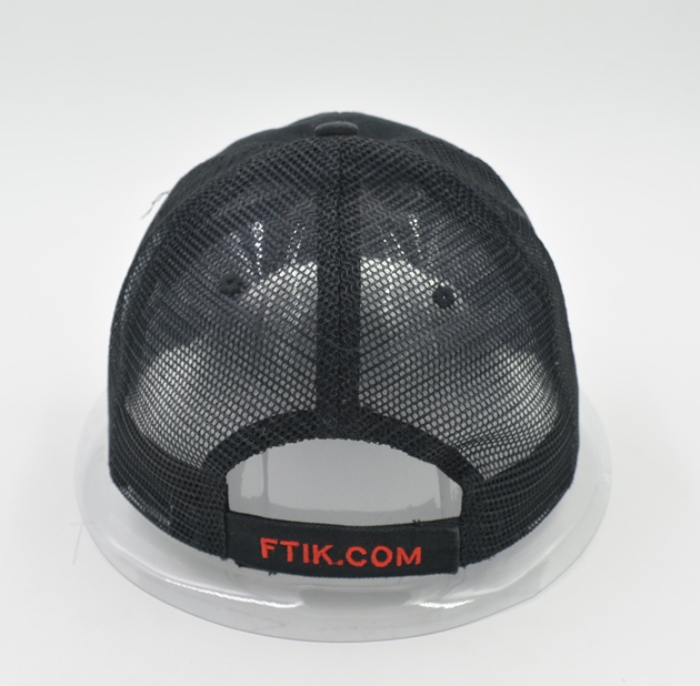 Washed trucker cap with embroidery logo