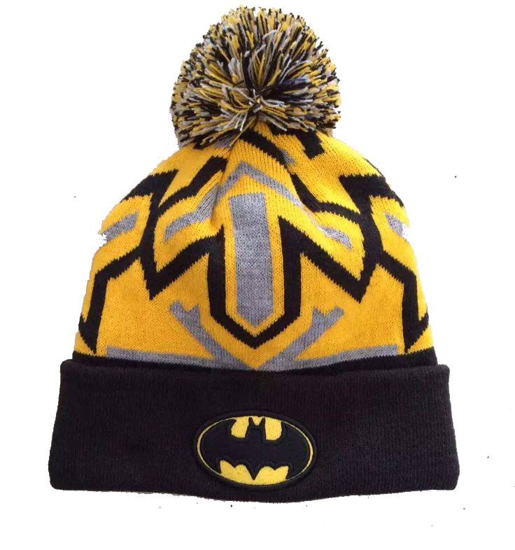 Jacquard beanie hats with embroidry logo