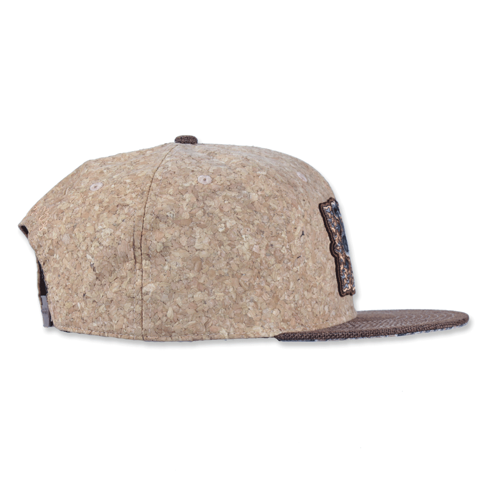 Classic cork snapback cap with embroidery logo