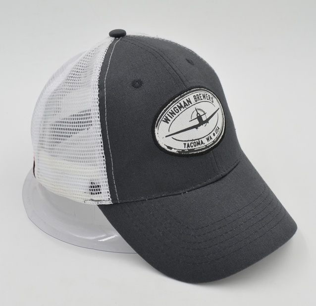 6 panel trucker cap with custom logo