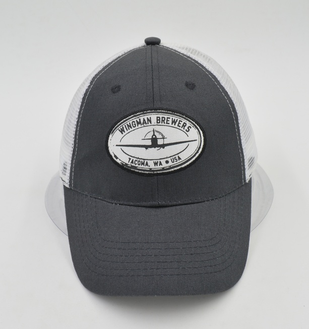 6 panel trucker cap with custom logo