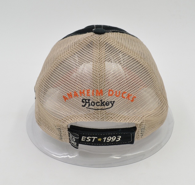 Washed cotton mesh trucker cap