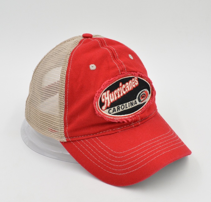 Washed cotton mesh trucker cap