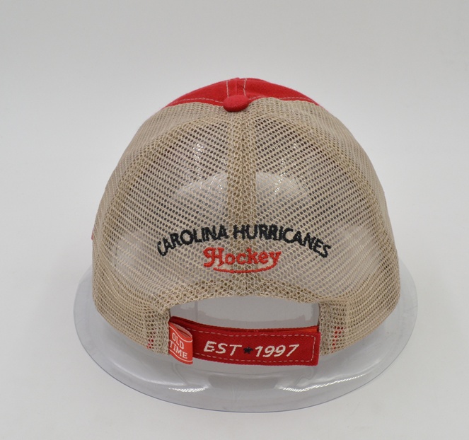 Washed cotton mesh trucker cap