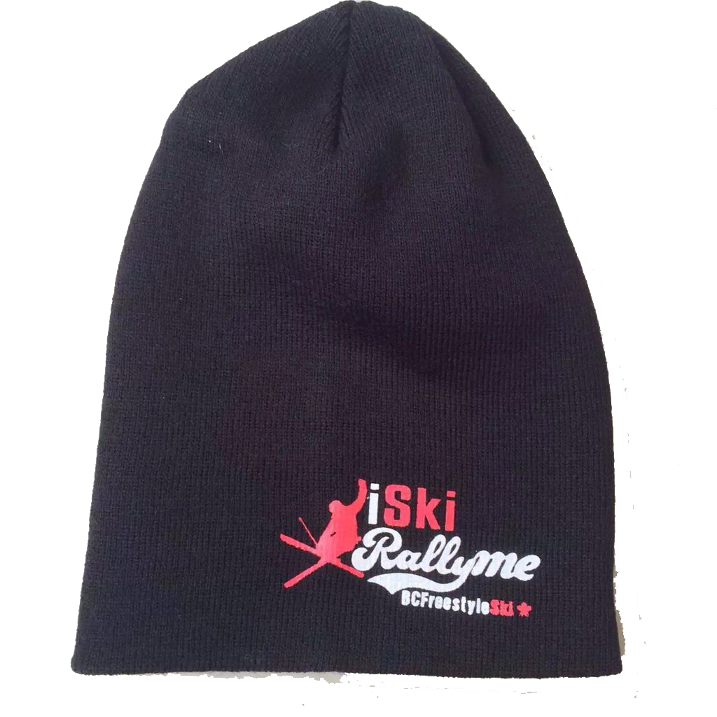 Black beanie with embroidry logo