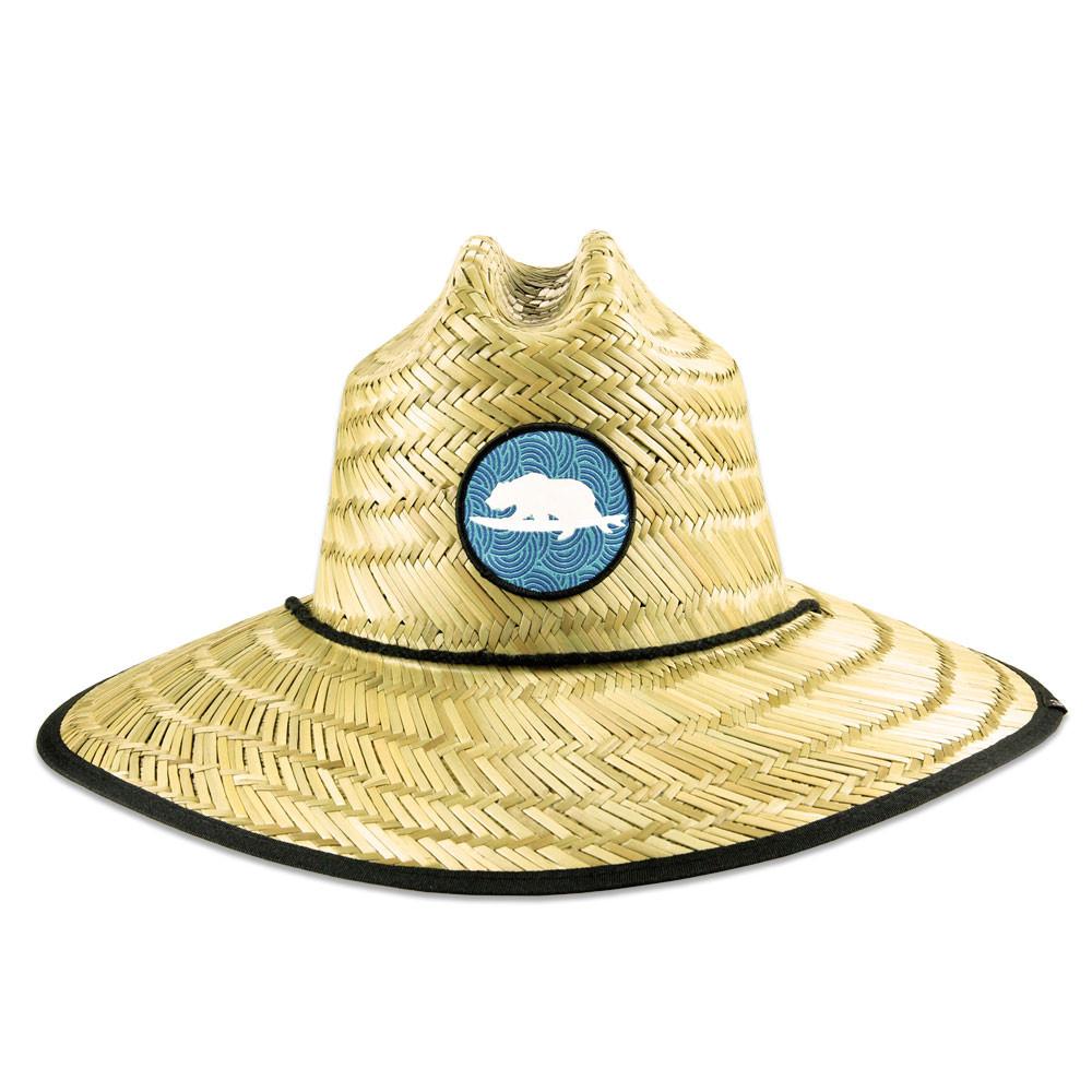 Natural wide brim straw hats