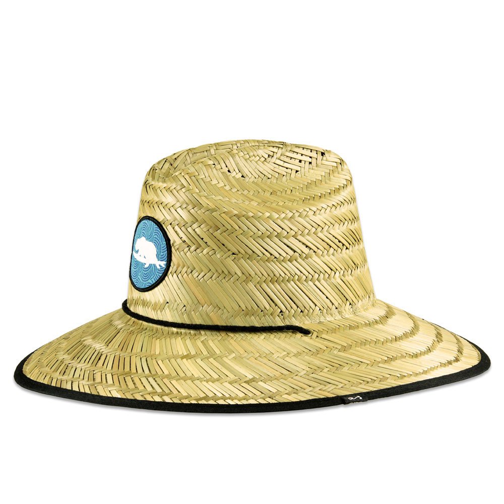 Natural wide brim straw hats