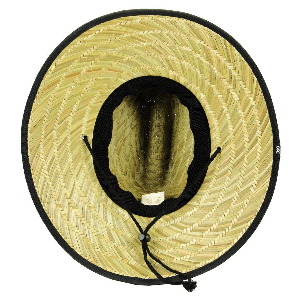 Natural wide brim straw hats