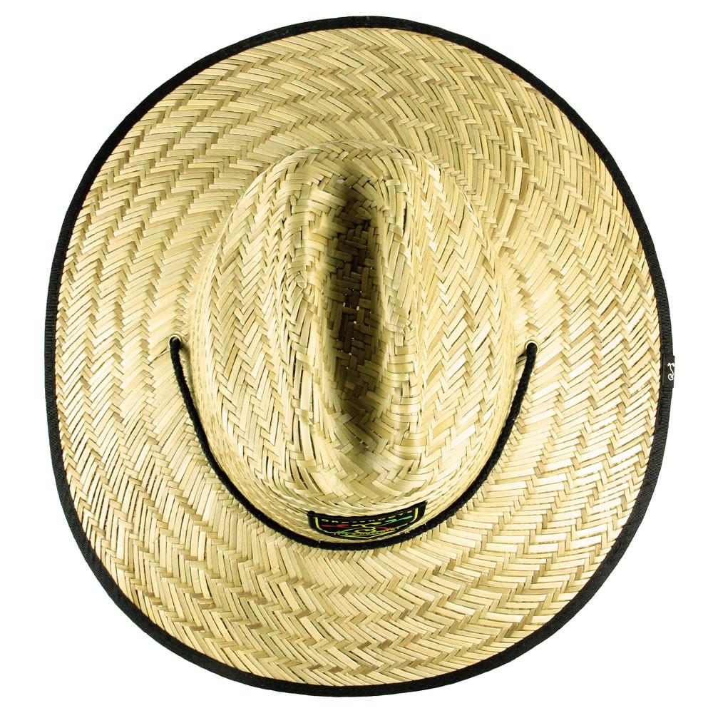 Natural wide brim straw hats