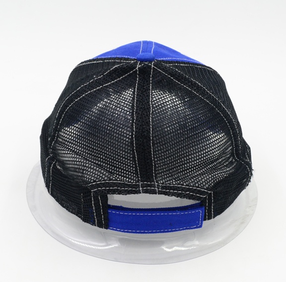 Washed cotton mesh trucker cap