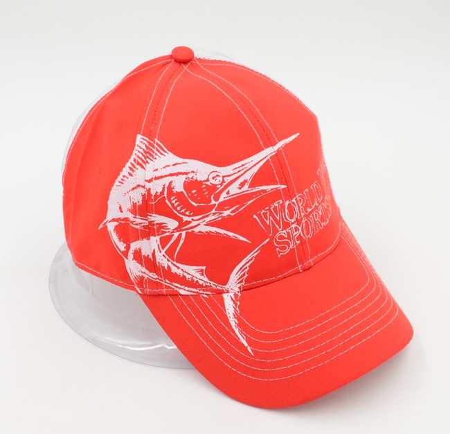 Cotton trucker cap with printed design
