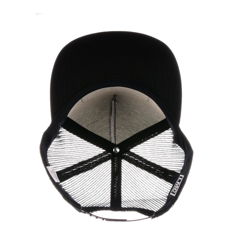 Custom 5 panel cotton trucker cap with embroidery patch design
