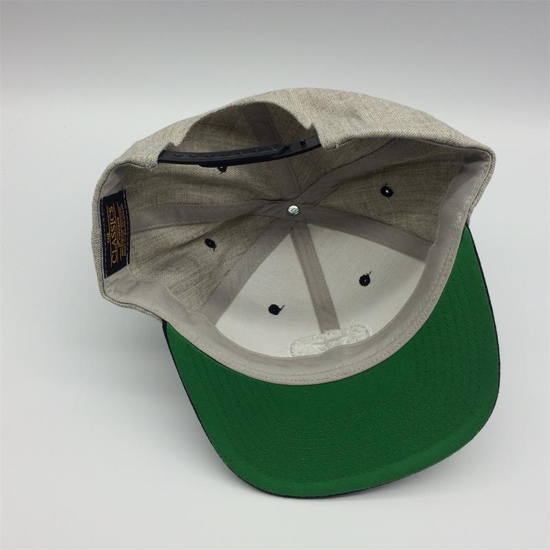 wool acrylic snapback cap with embroidery patch