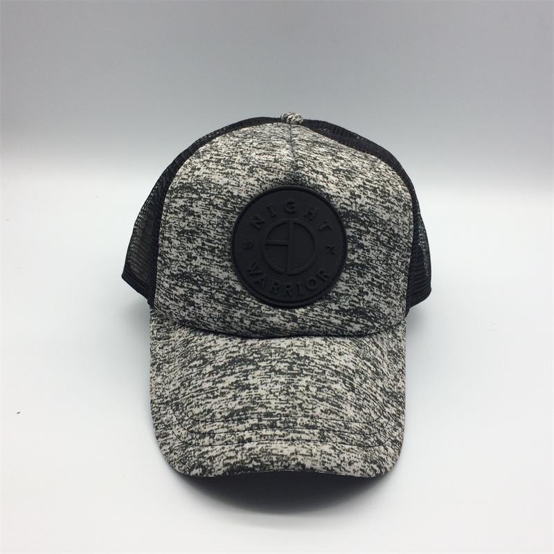 sublimated trucker cap leather patch design