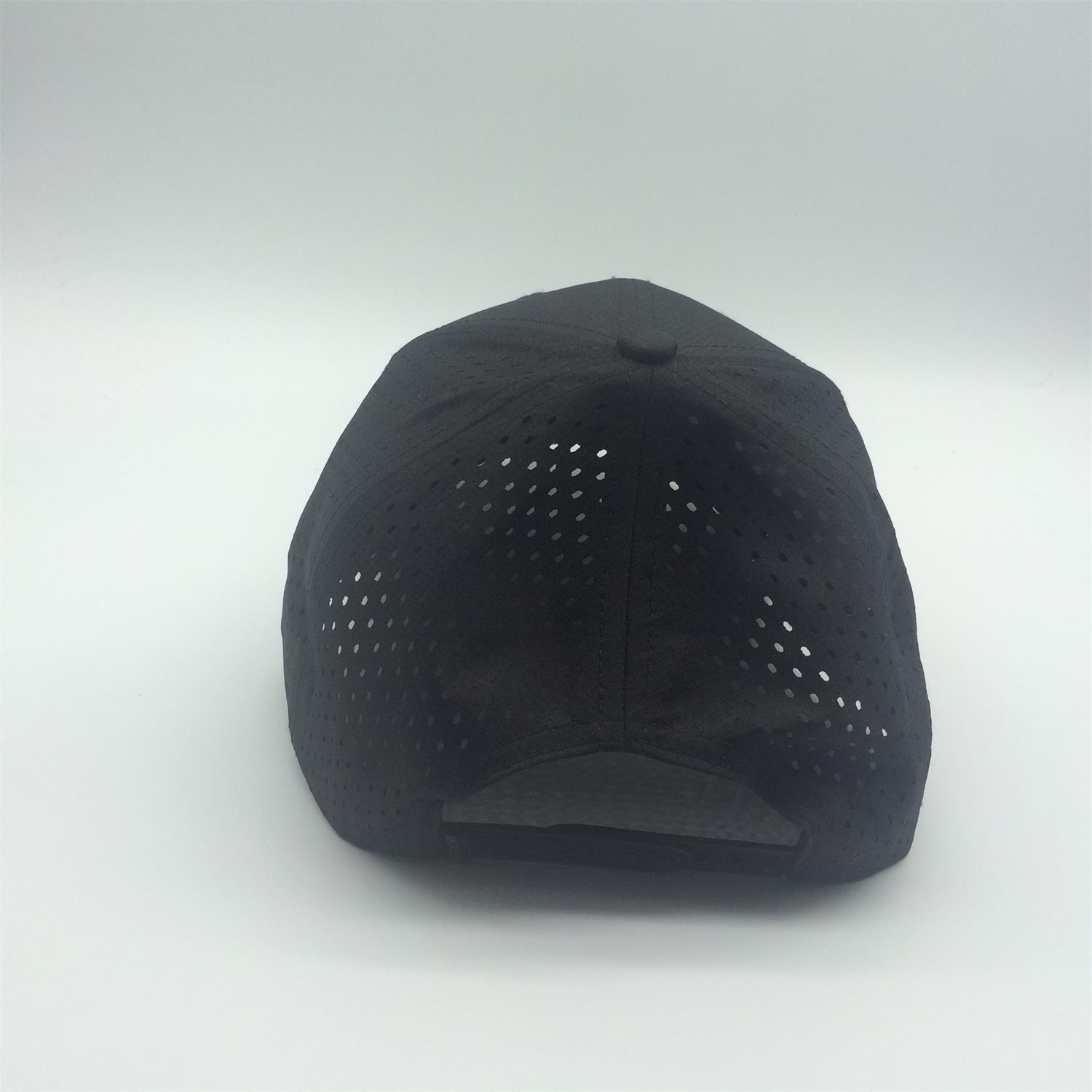 ripstop baseball cap embroidery logo back panels laser holes