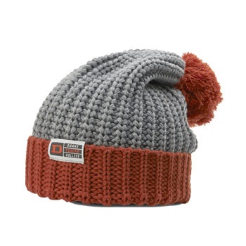 Double Layer Winter Fleece Lined Cable Knitted PomPom Beanie Hat Custom Fur Ball Beanie